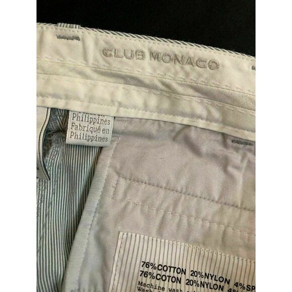 Club Monaco Striped Straight pants 6 small - Picture 5 of 8